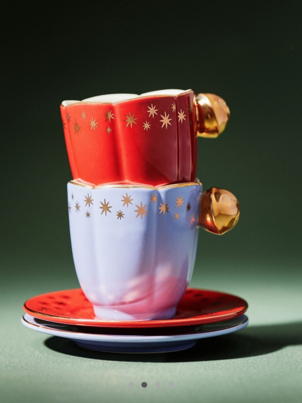 Anthropologie New York City Ballet Espresso Cup & Saucer | Purple | NWT - Picture 4 of 5